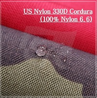 Textiles de maison pour filles de haute qualité 330D Nylon Cordura tissu PU revêtement hydrofuge ignifuge rayé Design sergé côtes