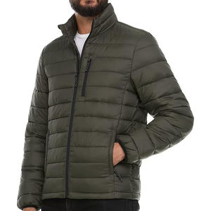 Veste matelassée imperméable coupe-vent pour homme, veste d'hiver matelassée de créateur, veste matelassée en polyester pour l'extérieur, veste matelassée personnalisée pour homme - Product Image 4
