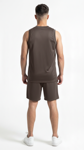 Camiseta de Baloncesto Premium Color Mocha Carbón para Equipos Profesionales, Clubes de Entrenamiento, Ropa Deportiva Transpirable de Malla - Product Image 2