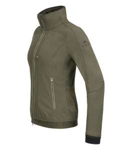 Chaqueta ecuestre de lana Polar de invierno para mujer personalizada, cuello alto grueso, contraste de Color, ropa larga para montar al aire libre - Product Image 6