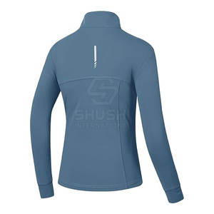 Veste de yoga respirante à la mode pour vêtements de sport Poches extérieures à fermeture éclair Design de luxe Logo personnalisé Haute qualité écologique - Product Image 2