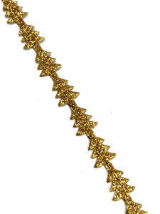 Garniture de paillettes de dentelle de ruban d'arbre de Noël rayé pour la décoration d'événement festif et de fête pour les célébrations de Noël - Product Image 4