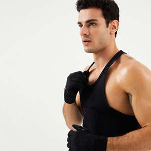 Vêtements de sport sur mesure pour hommes, débardeur de fitness, vente chaude, qualité supérieure, 100% coton respirant, séchage rapide - Product Image 6