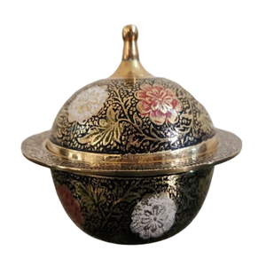 Ollas Vintage de Latón de Alta Calidad con Grabado Multicolor y Acabado Pulido para Cocina de Hogar y Restaurante - Product Image 6