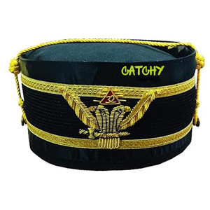 Masónico 33 grados Wu Cap corona púrpura bordado a mano masónico 33Rd grado Scottish Rite trabajo gorra púrpura - Product Image 2