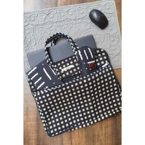 Sac fourre-tout moderne en PC souple pour ordinateur portable avec fermeture éclair, mallette de protection mignonne pour le travail - Product Image 3