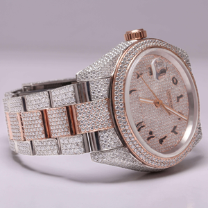 Reloj de pulsera de diamante Moissanite para hombre, superventas, banda de acero inoxidable, movimiento japonés, estilo Hip Hop helado - Product Image 4