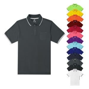 High Quality Custom <b>Mens</b> Polo <b>Shirts</b> With Pocket Shorts Sleeve Blank Micro Polyester 100% Durability Breathable 175 GMS - Product Image 1