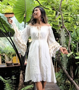 Vestido de algodón con bloque de mano indio, elegante, estampado Floral, ropa informal de verano para viajes, regalo nupcial, estilo bohemio, tejido, venta Natural - Product Image 1