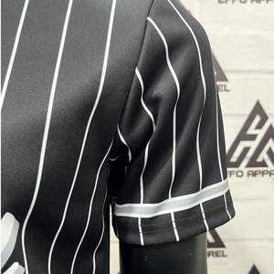 เสื้อเบสบอลเยาวชนแบบซับลิเมชั่น ผ้าโพลีเอสเตอร์ 100% ราคาโรงงาน ปรับแต่งโลโก้ได้ - Product Image 3