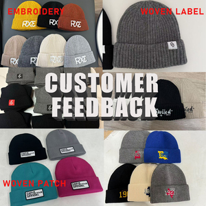 Vente en gros OEM, bonnets en tricot chaud 100% acrylique, accessoires de mode décontractés de rue - Product Image 3