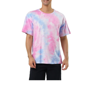 Nueva llegada logotipo personalizado Tie Dye camisetas de alta calidad Unisex proveedor impresión Logo diseñador camisetas para hombres de BD - Product Image 1