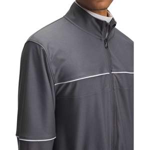 Invierno cálido ropa informal hombres ajuste Regular estampado polar cremallera Jogging poliéster entrenamiento gimnasio Fitness deportes chándales - Product Image 3