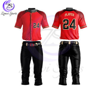 Tela suave de moda totalmente por encargo propio diseño peso ligero mejor diseño 2025 ropa de equipo deportivo estilo único uniforme de béisbol - Product Image 6