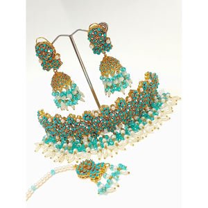 Fashionable Luxury Classic Zircon <b>Jewelry</b> Sets Women Traditional <b>Pakistani</b> Indian Style Engagement Wedding Party Simple Design - Product Image 1