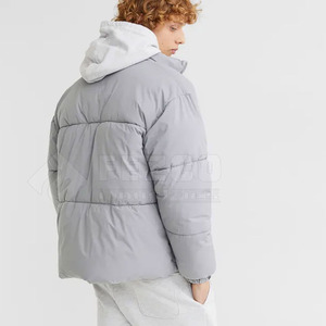 Veste d'hiver matelassée de haute qualité pour hommes, design à bulles chaud et élégant avec col montant, nouvel équipement de plein air à la mode - Product Image 3