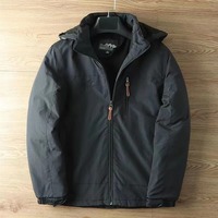 Veste épaisse imperméable en laine tricotée doublée polaire avec fermeture éclair en cuir de vache et peau de mouton pour homme, idéale pour la randonnée et le trekking en extérieur au printemps