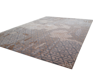 Tapis en laine à poils courts, tufté à la main, 12 mm d'épaisseur, avec support en latex, motif floral moderne, lavable, doux, luxueux, pour usage commercial, salon - Product Image 4