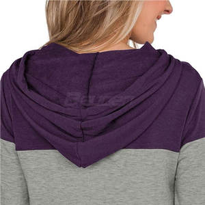 Sudaderas con Capucha Personalizadas para Mujer 2024, de Alta Calidad, 100% Algodón, Transpirables, para Invierno, Color Sólido, Talla Adulto, Venta al Por Mayor - Product Image 6