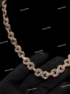 สร้อยคอฮิปฮอปแบบ Cuban Link หรูหรา ประดับเพชรโมอิสซาไนต์ VVS เงินแท้ 925 - Product Image 3