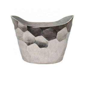 Metal Ice <b>Bucket</b> With Red Finished & Tong Soft <b>Drinks</b> Cooled Storage Basket Indoor Parties Dry Ice Cube Cane Chiller - Product Image 4
