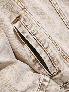 แจ็คเก็ตยีนส์ผู้หญิงคุณภาพสูง ผลิตในปากีสถาน สำหรับฤดูใบไม้ร่วงและฤดูหนาว ผ้าถัก ผ้าฝ้ายฟอก ปิดกระดุม สไตล์วินเทจ รับผลิตแบบ OEM - Product Image 3