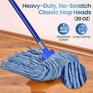 New Style High Quality Eco-friendly Durable Wood Multi-functional Flat Mop Self-Wringer Stainless Tray 20,000+ Durability 10-20s - Product Image 5