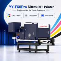 Imprimante DTF haute précision YY-F60Pro 60 cm, Epson I3200-A1, encre CMYK blanche pour impression textile professionnelle
