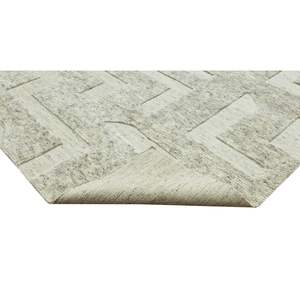 Tapis rectangulaire géométrique en laine et soie tissé à la main, résistant aux taches et adapté aux animaux domestiques, pour chambre à coucher, salon, décoration intérieure - Product Image 5