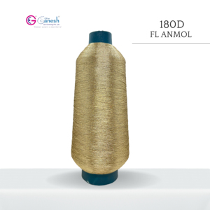 เส้นด้ายโลหะ Jari kasab เส้นใยโพลีเอสเตอร์ลายดอกไม้ - Product Image 1