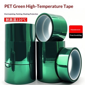 Cinta Adhesiva de Silicona de Doble Cara Resistente a Altas Temperaturas ALX PET Verde, Impresión Personalizada para Vidrio Laminado, Circuito PCB - Product Image 3