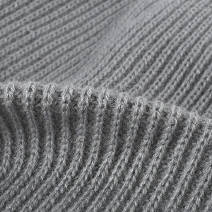 Top Selling Fashion Wool Hat Pure Color Man Woman Winter Autumn Knitted Warm Beanie Customized Logo Badge - Product Image 2