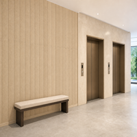 Panneau mural en pierre PU noir charbon WYRAX, texture fine linéaire en ardoise, revêtement décoratif 3D pour café, bar, intérieur commercial