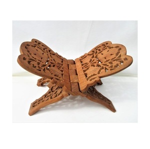 ที่ตั้งหนังสือไม้ศักดิ์สิทธิ์สไตล์โบราณที่วางแก้วแบบพับได้สำหรับใช้ในการศึกษาทางศาสนา - Product Image 4