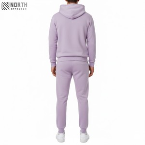 Unisex Custom Embroidery <b>Distressed</b> Patch Streetwear 100% Cotton <b>Distressed</b> Patch Man Sweat Suits Plus Size Two-piece Set Winter - Product Image 2