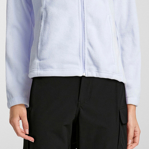 Veste softshell d'hiver pour femmes personnalisée 100% polyester respirant micropolaire col montant brodé Logo Design polaire - Product Image 5