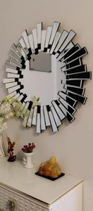 Miroir mural design rond de haute qualité fait à la main en gros - Product Image 2