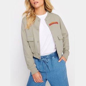 Wholesale Price Blank Varsity ladies Jackets New Fashionable Winter Varsity Jacket Custom Logo cropped women's varsity jacket - Product Image 6