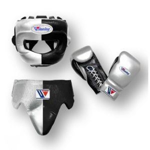 ชุดชกมวยหนังแท้คุณภาพสูง ปรับแต่งได้  รวมถึงนวม  หมวกป้องกันศีรษะ  สนับเข่า  ชุดชกมวยสีตามสั่ง  ชุดชกมวย Winning - Product Image 1