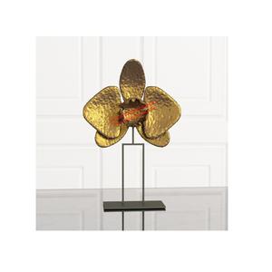 Sculpture en aluminium de dessus de table de conception de haute qualité Finition dorée Pièce maîtresse de table décorée - Product Image 3