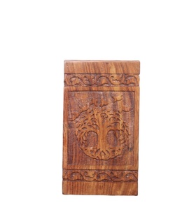 Urnes en bois pour cendres humaines Adulte pour crémation à la main pour urne d'arbre de cendres - Product Image 1