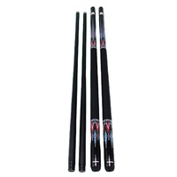 Queue de billard de piscine en fibre de verre haut de gamme 1/2 split 11,5 mm/12,5 mm Queue de billard neuf boules avec extension en acier inoxydable professionnelle