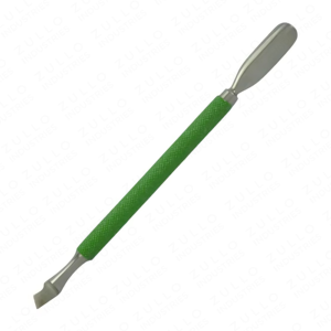 Pousse-cuticules professionnel en acier inoxydable vert OEM, logo personnalisé, haute qualité, outil de manucure, pédicure, soin des ongles, beauté - Product Image 6