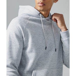 Haute qualité coton hommes surdimensionné goutte épaule à capuche et ensemble court motif solide col à capuche été assorti ensemble - Product Image 6