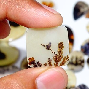 Cabujón de Ágata Dendrítica Shazar Natural de Grado AAA, Gema de Cuarzo Suelta para Joyería y Diseños Únicos - Product Image 1