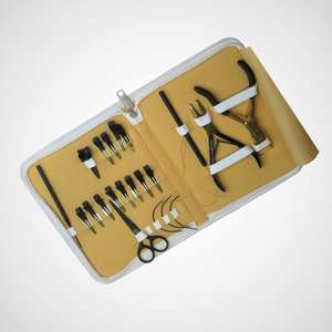 Kit d'outils professionnels pour extensions de cheveux et micro-anneaux, en couleur unie unique, design personnalisé, logo personnalisé - Product Image 2