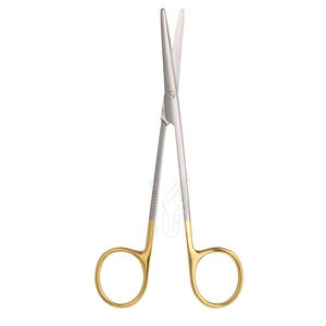 Ciseaux chirurgicaux manuels en acier inoxydable TC avec pointes en carbure de tungstène - droits, courbes, pointus/arrondis pour usage dentaire professionnel - Product Image 2