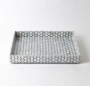 Bandeja de servicio de chocolate con incrustaciones de madreperla ecológica, bandeja decorativa para el hogar, Hotel y restaurante, fiestas, bodas y eventos - Product Image 5