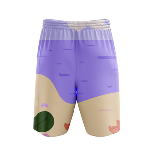 Pantalones cortos de entrenamiento de sublimación completa de colores caramelo con nombres de números y logotipo personalizado para niños - Product Image 2