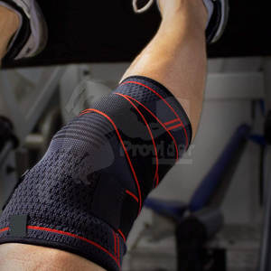 Best-seller Bas quantité minimale de commande Fitness Genouillères Vêtements d'entraînement Grande Taille Genou Wraps Fabriqué Au Pakistan - Product Image 5